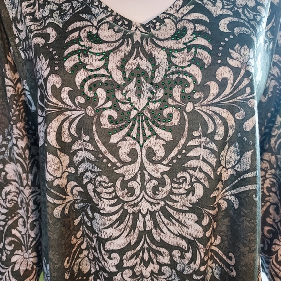 One World Bohemian Tunic Top. NWOT. - Picture 3 of 11